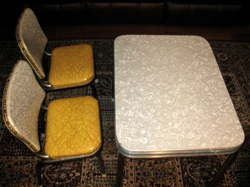 Vintage 1950 formica table - 1950's, &